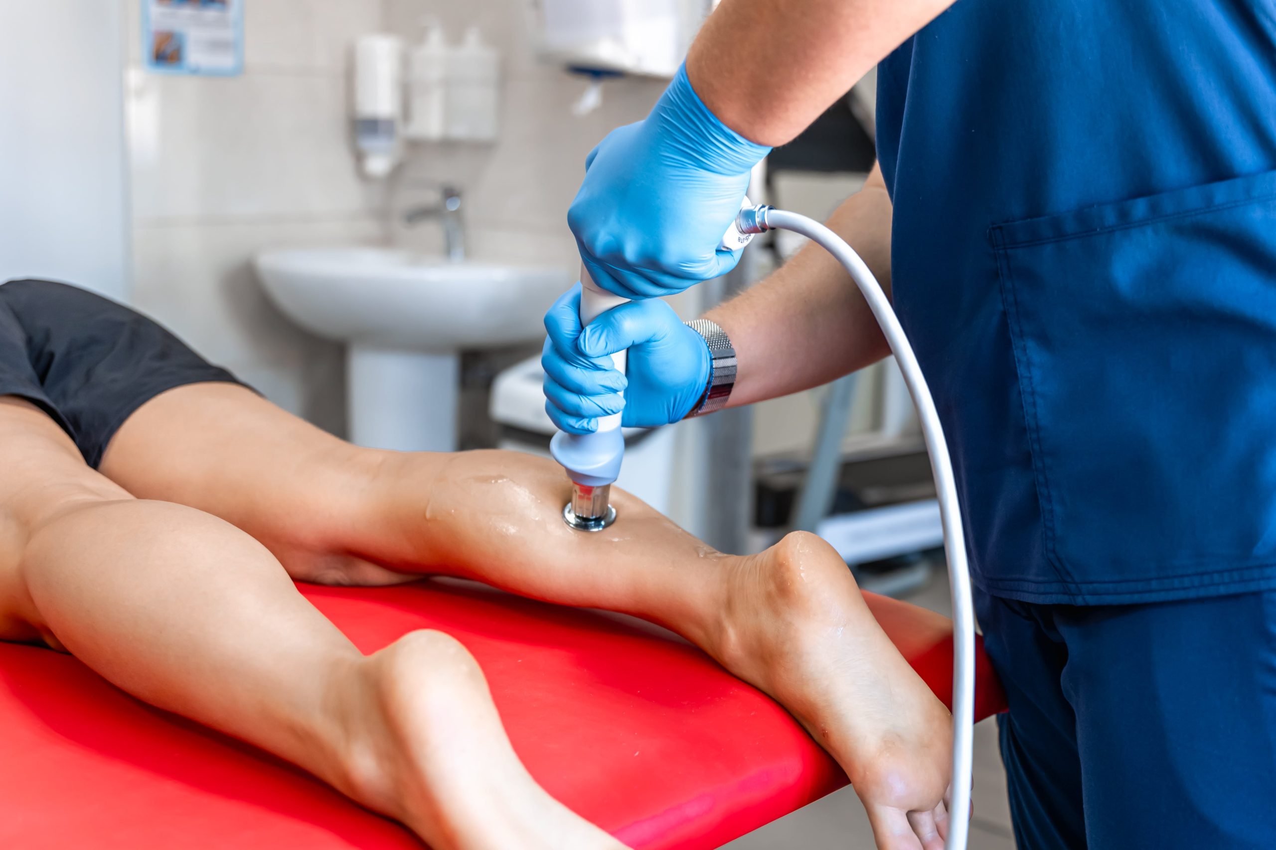 Shockwave and manual therapy treatment